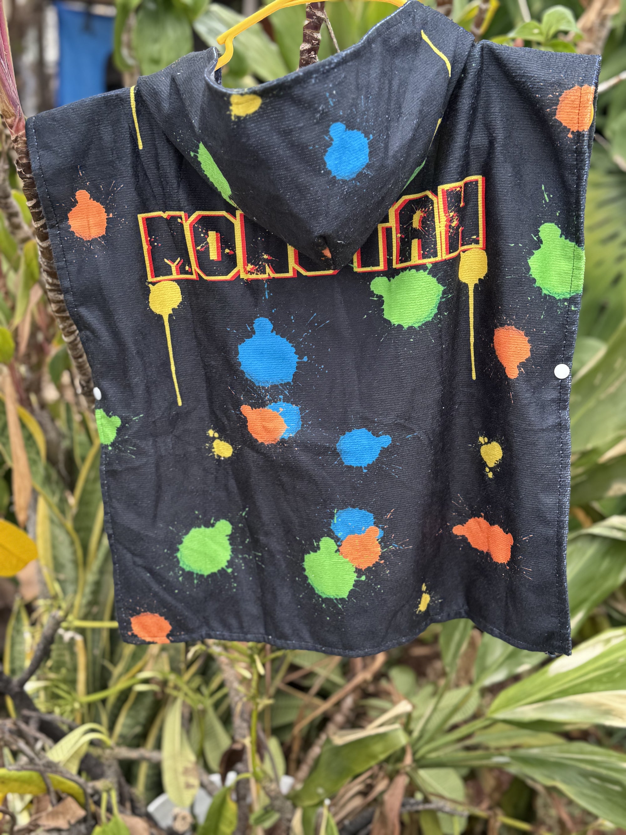 Hooded poncho towels